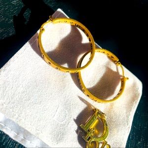 J A DIOR hoop earrings